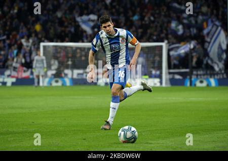 Javi Lopez lors du match entre le RCD Espanyol et le FC Barcelone, correspondant à la semaine 19 de la Liga Santander, joué au stade RCDE le 04th janvier 2020, à Barcelone, Espagne. -- (photo par Urbanandsport/NurPhoto) Banque D'Images