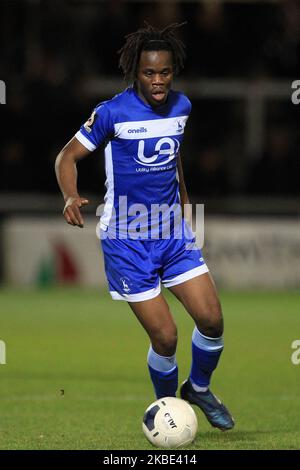 Peter Kioso de Hartlepool s'est Uni lors du match de la Vanarama National League entre Hartlepool United et Eastleigh à Victoria Park, Hartlepool, le mardi 7th janvier 2020. (Photo de Mark Fletcher/MI News/NurPhoto) Banque D'Images