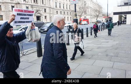 Le chef du Parti travailliste Jeremy Corbyn est vu à Westminster , à Londres, le 8 janvier 2020. (Photo de Giannis Alexopoulos/NurPhoto) Banque D'Images