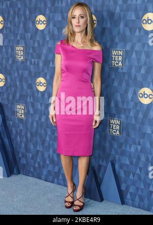 PASADENA, LOS ANGELES, CALIFORNIE, États-Unis - JANVIER 08 : l'actrice Kim Raver arrive à la tournée de presse d'hiver 2020 de l'ABC Television qui s'est tenue à l'hôtel Langham Huntington sur 8 janvier 2020 à Pasadena, Los Angeles, Californie, États-Unis. (Photo par Xavier Collin/image Press Agency/NurPhoto) Banque D'Images