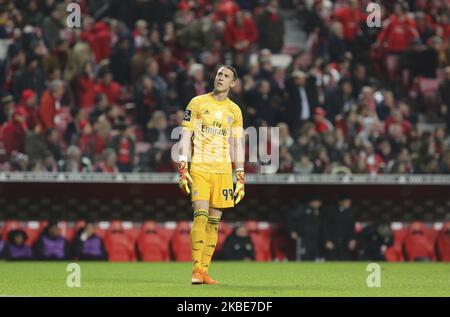 SL Benfica gardien de but Odyssea Vlachodimos lors du match de la première Ligue 2019/20 entre SL Benfica et CD Aves, au stade Luz à Lisbonne sur 10 janvier 2020. (Photo de Paulo Nascimento / DPI / NurPhoto) Banque D'Images