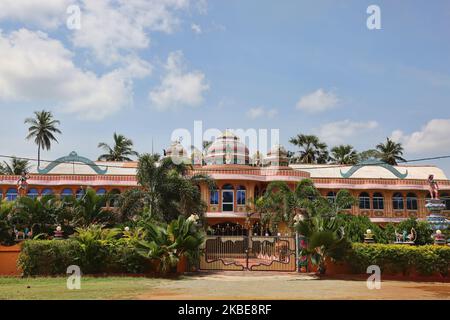 Luxueuse salle de mariage sur le terrain du Amman Kovil (temple d'Amman) à Jaffna, Sri Lanka, le 15 août 2017. (Photo de Creative Touch Imaging Ltd./NurPhoto) Banque D'Images