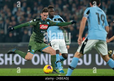 Fabian Ruiz de SSC Napoli pendant la série italienne Un match de 2019/2020 entre SS Lazio et SSC Napoli au Stadio Olimpico sur 11 janvier 2020 à Rome, Italie. (Photo de Danilo Di Giovanni/NurPhoto) Banque D'Images