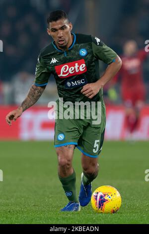 Marques Loureiro Allan de SSC Napoli pendant la série italienne Un match de 2019/2020 entre SS Lazio et SSC Napoli au Stadio Olimpico sur 11 janvier 2020 à Rome, Italie. (Photo de Danilo Di Giovanni/NurPhoto) Banque D'Images