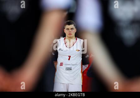 Amar Alibegovic de Roma pendant le LBA série A match Virtus Roma / Segafredo Virtus Bologna au Palazzetto dello Sport à Rome, Italie sur 12 janvier 2020 (photo de Matteo Ciambelli/NurPhoto) Banque D'Images