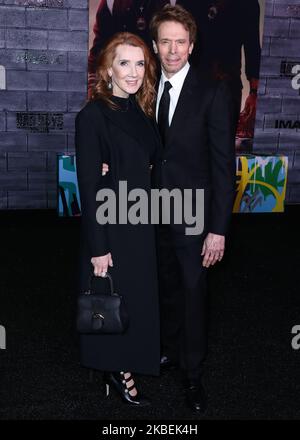 HOLLYWOOD, LOS ANGELES, CALIFORNIE, États-Unis - JANVIER 14 : Linda Bruckheimer et Jerry Bruckheimer arrivent à la première de Columbia Pictures de Los Angeles 'Bad Boys for Life' qui a eu lieu au TCL Chinese Theater IMAX on 14 janvier 2020 à Hollywood, Los Angeles, Californie, États-Unis. (Photo par Xavier Collin/image Press Agency/NurPhoto) Banque D'Images