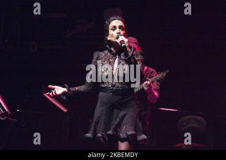 La chanteuse israélienne Achinoam Nini (Noa) lors de sa représentation au festival Inverfest The Price Circus à Madrid 15 janvier 2020 Espagne (photo d'Oscar Gonzalez/NurPhoto) Banque D'Images