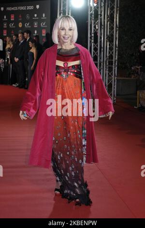 Victoria Abril assiste à Feroz Awards 2020 tapis rouge au Teatro Auditorio Ciudad de Alcobendas sur 16 janvier 2020 à Madrid, Espagne. (Photo par Oscar Gonzalez/NurPhoto) Banque D'Images