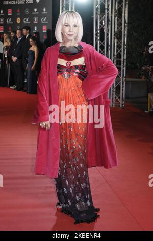 Victoria Abril assiste à Feroz Awards 2020 tapis rouge au Teatro Auditorio Ciudad de Alcobendas sur 16 janvier 2020 à Madrid, Espagne. (Photo par Oscar Gonzalez/NurPhoto) Banque D'Images