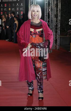 Victoria Abril assiste à Feroz Awards 2020 tapis rouge au Teatro Auditorio Ciudad de Alcobendas sur 16 janvier 2020 à Madrid, Espagne. (Photo par Oscar Gonzalez/NurPhoto) Banque D'Images