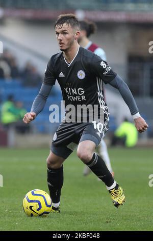 James Maddison de Leicester City en action lors du match de la Premier League entre Burnley et Leicester City à Turf Moor, Burnley, le dimanche 19th janvier 2020. (Photo de Tim Markland/MI News/NurPhoto) Banque D'Images