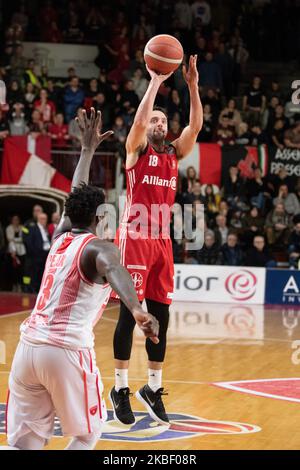 18 Daniele Cavaliero Pallacanestro Trieste en action pendant l'Italie Lega Panier de Serie A , Openjobmestis Varèse - Pallacanestro Trieste 19 Genuary 2020 à Varèse Palasport Enerxenia Arena (photo de Fabio Averna/NurPhoto) Banque D'Images