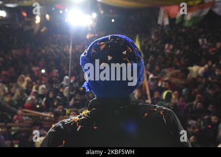 Le chef de l'armée de Bhim Chandrasekhar Azad lors d'une manifestation dans la région de Shaheen Bagh à New Delhi, en Inde, sur 22 janvier 2020. (Photo par Indraneel Chowdhury/NurPhoto) Banque D'Images