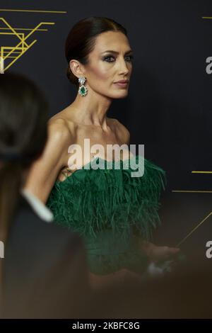 Nieves Alvarez assiste à la séance photo de tapis rouge 34th des « Goya » Cinema Awards 2020 au Jose Maria Martin Carpena Sports Palace de Malaga, Espagne, le 25 janvier 2020 (photo de Carlos Dafonte/NurPhoto) Banque D'Images