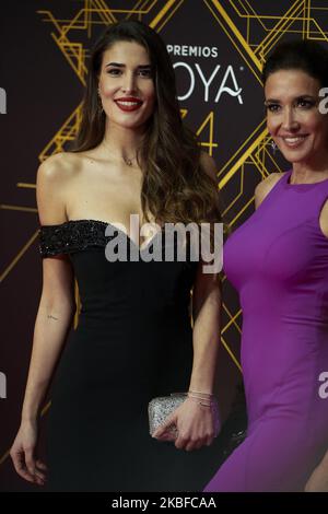 Lidia Torrent assiste au film "Goya" Cinema Awards 34th 2020 Red Carpet Photocall au Jose Maria Martin Carpena Sports Palace à Malaga, Espagne, le 25 janvier 2020 (photo de Carlos Dafonte/NurPhoto) Banque D'Images