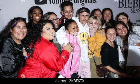 WESTWOOD, LOS ANGELES, CALIFORNIE, États-Unis - JANVIER 27 : le chanteur Justin Bieber arrive à la première de YouTube Originals 'Justin Bieber: Seasons' qui s'est tenue au Regency Bruin Theatre on 27 janvier 2020 à Westwood, Los Angeles, Californie, États-Unis. (Photo par Xavier Collin/image Press Agency/NurPhoto) Banque D'Images