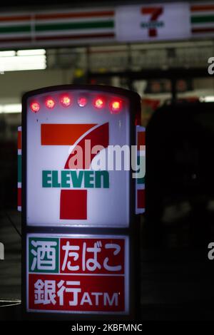 Le logo Seven & i Holdings Co., Seven Eleven Convenience Store, est illustré à Tokyo, au Japon, en 28 janvier 2020. (Photo de Hitoshi Yamada/NurPhoto) Banque D'Images