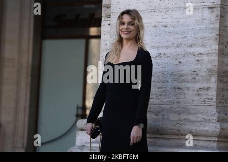 Micaela Ramazzotti participe à la photocall 'Gli Anni Più Belli' sur 30 janvier 2020 à Rome, en Italie. (Photo par Luca Carlino/NurPhoto) Banque D'Images