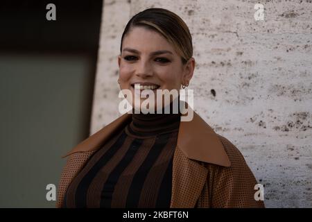 Emma Marrone assiste à la photocall 'Gli Anni Più Belli' sur 30 janvier 2020 à Rome, Italie. (Photo par Luca Carlino/NurPhoto) Banque D'Images