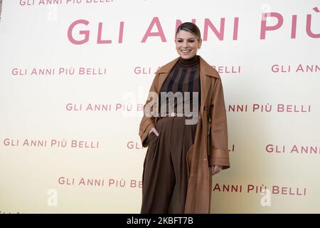 Emma Marrone assiste à la photocall 'Gli Anni Più Belli' sur 30 janvier 2020 à Rome, Italie. (Photo par Luca Carlino/NurPhoto) Banque D'Images