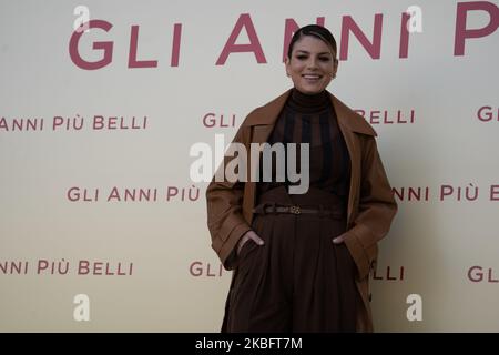 Emma Marrone assiste à la photocall 'Gli Anni Più Belli' sur 30 janvier 2020 à Rome, Italie. (Photo par Luca Carlino/NurPhoto) Banque D'Images