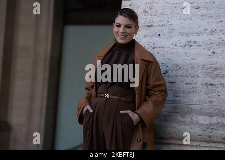 Emma Marrone assiste à la photocall 'Gli Anni Più Belli' sur 30 janvier 2020 à Rome, Italie. (Photo par Luca Carlino/NurPhoto) Banque D'Images