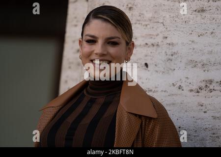 Emma Marrone assiste à la photocall 'Gli Anni Più Belli' sur 30 janvier 2020 à Rome, Italie. (Photo par Luca Carlino/NurPhoto) Banque D'Images