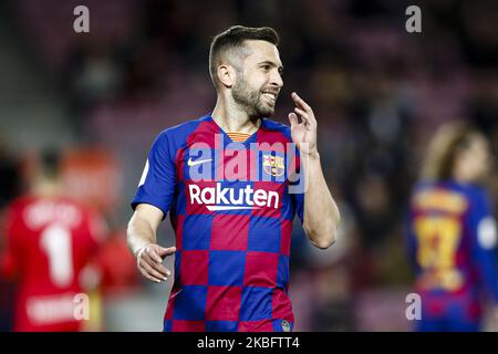 18 Jordi Alba d'Espagne du FC Barcelone pendant le match espagnol de Copa del Rey entre le FC Barcelone et les Leganes au Camp Nou sur 30 janvier 2020 à Barcelone, Espagne. (Photo par Xavier Bonilla/NurPhoto) Banque D'Images