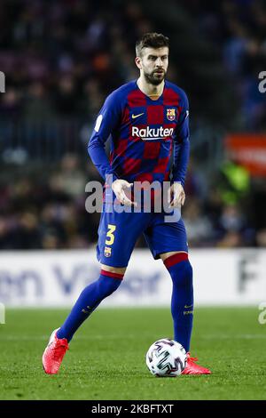 03 Gérard pique d'Espagne du FC Barcelone pendant le match espagnol de Copa del Rey entre le FC Barcelone et les Leganes au Camp Nou sur 30 janvier 2020 à Barcelone, Espagne. (Photo par Xavier Bonilla/NurPhoto) Banque D'Images