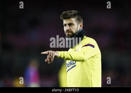 03 Gérard pique d'Espagne du FC Barcelone pendant le match espagnol de Copa del Rey entre le FC Barcelone et les Leganes au Camp Nou sur 30 janvier 2020 à Barcelone, Espagne. (Photo par Xavier Bonilla/NurPhoto) Banque D'Images