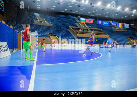 Un point de vue général de l'UEFA Futsal EURO 2022 Groupe d'qualifications D match entre l'Albanie et l'Andorre au Palais de la Culture et du Sport de Varna, Bulgarie sur 30 janvier 2020 (photo de Hristo Rusev/NurPhoto) Banque D'Images