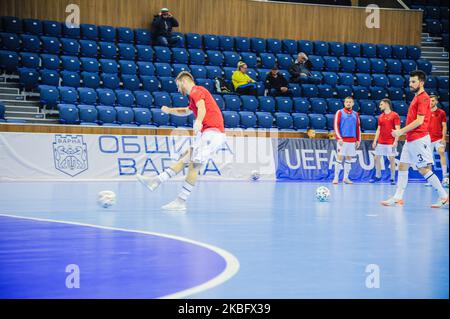 Un point de vue général de l'UEFA Futsal EURO 2022 Groupe d'qualifications D match entre l'Albanie et l'Andorre au Palais de la Culture et du Sport de Varna, Bulgarie sur 30 janvier 2020 (photo de Hristo Rusev/NurPhoto) Banque D'Images