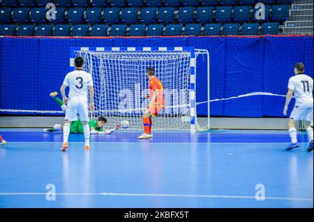 UEFA Futsal EURO 2022 Groupe d'qualification D Match entre l'Albanie et l'Andorre au Palais de la Culture et du Sport de Varna, Bulgarie sur 30 janvier 2020 (photo de Hristo Rusev/NurPhoto) Banque D'Images