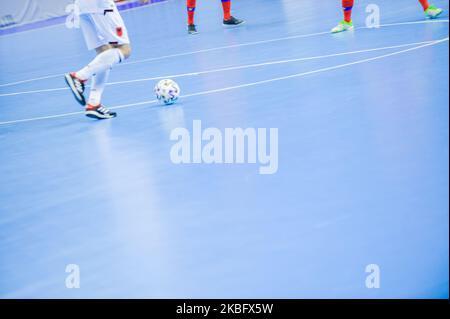 UEFA Futsal EURO 2022 Groupe d'qualification D Match entre l'Albanie et l'Andorre au Palais de la Culture et du Sport de Varna, Bulgarie sur 30 janvier 2020 (photo de Hristo Rusev/NurPhoto) Banque D'Images