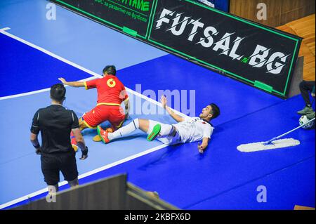 UEFA Futsal EURO 2022 Groupe d'qualification D Match entre l'Albanie et l'Andorre au Palais de la Culture et du Sport de Varna, Bulgarie sur 30 janvier 2020 (photo de Hristo Rusev/NurPhoto) Banque D'Images