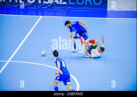 Un point de vue général de l'UEFA Futsal EURO 2022 Groupe qualifiant D Match entre la Bulgarie et Saint-Marin au Palais de la Culture et du Sport de Varna, Bulgarie sur 30 janvier 2020 (photo de Hristo Rusev/NurPhoto) Banque D'Images