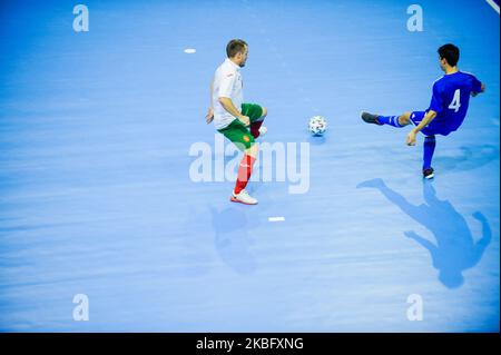 Un point de vue général de l'UEFA Futsal EURO 2022 Groupe qualifiant D Match entre la Bulgarie et Saint-Marin au Palais de la Culture et du Sport de Varna, Bulgarie sur 30 janvier 2020 (photo de Hristo Rusev/NurPhoto) Banque D'Images