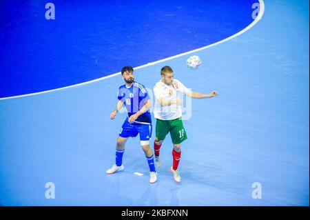 Un point de vue général de l'UEFA Futsal EURO 2022 Groupe qualifiant D Match entre la Bulgarie et Saint-Marin au Palais de la Culture et du Sport de Varna, Bulgarie sur 30 janvier 2020 (photo de Hristo Rusev/NurPhoto) Banque D'Images