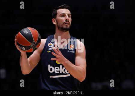 Leo Westermann de Fenerbahce Beko Istanbul en action pendant le match de basketball de l'Euroligue entre Zenit St Petersbourg et Fenerbahce Beko Istanbul sur 5 février 2020 au Palais des sports de Yubileyny à Saint-Pétersbourg, Russie. (Photo de Mike Kireev/NurPhoto) Banque D'Images