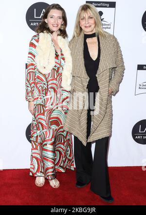 LOS ANGELES, CALIFORNIE, États-Unis - 05 FÉVRIER : Joanna Cassidy arrive au Gala de la nuit d'ouverture du Los Angeles Art Show 2020 qui a lieu au Los Angeles Convention Center on 5 février 2020 à Los Angeles, Californie, États-Unis. (Photo par Xavier Collin/image Press Agency/NurPhoto) Banque D'Images