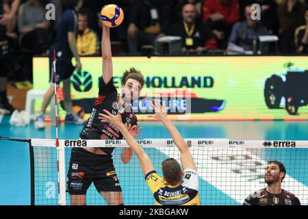 RYCHLICKI Kamil lors du match de la Ligue italienne de volley-ball entre Leo Shoes Modène et Cucine Lube Civitanova à Palapanini sur 5 février 2020 à Modène, Italie. (Photo par Emmanuele Ciancaglini/NurPhoto) Banque D'Images