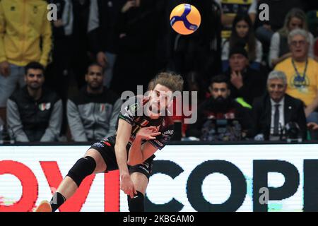 RYCHLICKI Kamil lors du match de la Ligue italienne de volley-ball entre Leo Shoes Modène et Cucine Lube Civitanova à Palapanini sur 5 février 2020 à Modène, Italie. (Photo par Emmanuele Ciancaglini/NurPhoto) Banque D'Images