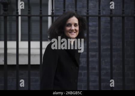 L’environnement britannique Theresa Villiers part après avoir assisté à la réunion hebdomadaire du Cabinet au 10 Downing Street, Londres, sur 6 février 2019. (Photo par Alberto Pezzali/NurPhoto) Banque D'Images