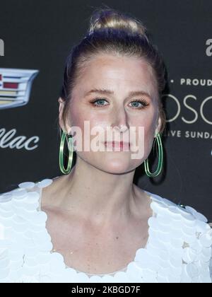 WEST HOLLYWOOD, LOS ANGELES, CALIFORNIE, États-Unis - FÉVRIER 06 : l'actrice Mamie Gummer arrive à la célébration Cadillac Oscar 2020 qui s'est tenue au Château Marmont sur 6 février 2020 à West Hollywood, Los Angeles, Californie, États-Unis. (Photo par Xavier Collin/image Press Agency/NurPhoto) Banque D'Images