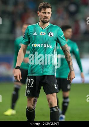 Pawel Wszolek (Legia) pendant le match de football PKO BP Ekstraklasa entre Legia Varsovie et LKS Lodz au stade de l'armée polonaise à Varsovie, Pologne, sur 9 février 2020. (Photo par Foto Olimpik/NurPhoto) Banque D'Images