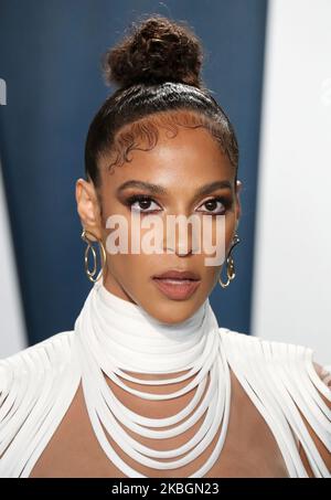 BEVERLY HILLS, LOS ANGELES, CALIFORNIE, États-Unis - FÉVRIER 09 : Megalyn Echikunwoke arrive à la Vanity Fair Oscar Party 2020 qui s'est tenue au Wallis Annenberg Center for the Performing Arts on 9 février 2020 à Beverly Hills, Los Angeles, Californie, États-Unis. (Photo par Xavier Collin/image Press Agency/NurPhoto) Banque D'Images