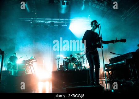 Tom Smith du groupe de rock anglais Editors se produit en direct à Alcatraz à Milan, Italie, sur 12 février 2020 (photo de Mairo Cinquetti/NurPhoto) Banque D'Images