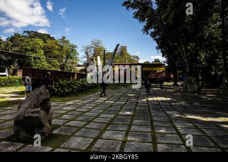 Vue sur le 'Armored train' (Tren Blindado) à Santa Clara, Cuba, sur 22 janvier 2020. 'Armored train' (Tren Blindado) est un mémorial national et un musée situé près du dépôt de la gare de Santa Clara. (Photo de Manuel Romano/NurPhoto) Banque D'Images