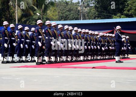 La Garde côtière bangladaise célèbre son anniversaire de 25th ans au siège social de Dhaka, au Bangladesh, en 15 février 2020. La Garde côtière bangladaise (BCG) est la force d'application de la loi maritime du Bangladesh. C'est une force paramilitaire qui relève du Ministère de l'intérieur. Ses officiers sont transférés de la Marine du Bangladesh. La Garde côtière du Bangladesh s'acquitte également du devoir de sécurité maritime à la frontière du Bangladesh. Le siège social est situé à Dhaka, au Bangladesh. (Photo par Mamunur Rashid/NurPhoto) Banque D'Images