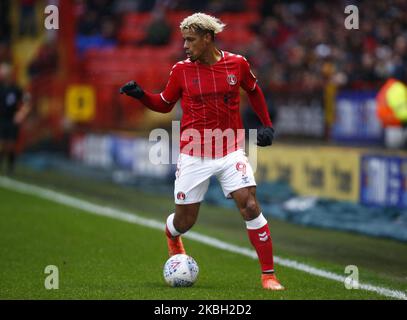 Lyle Taylor de Charlton Athletic lors d'un match de championnat entre Charlton Athletic et Blackburn Rovers au stade Valley sur 15 février 2020 à Charlton, Angleterre (photo par action Foto Sport/NurPhoto) Banque D'Images